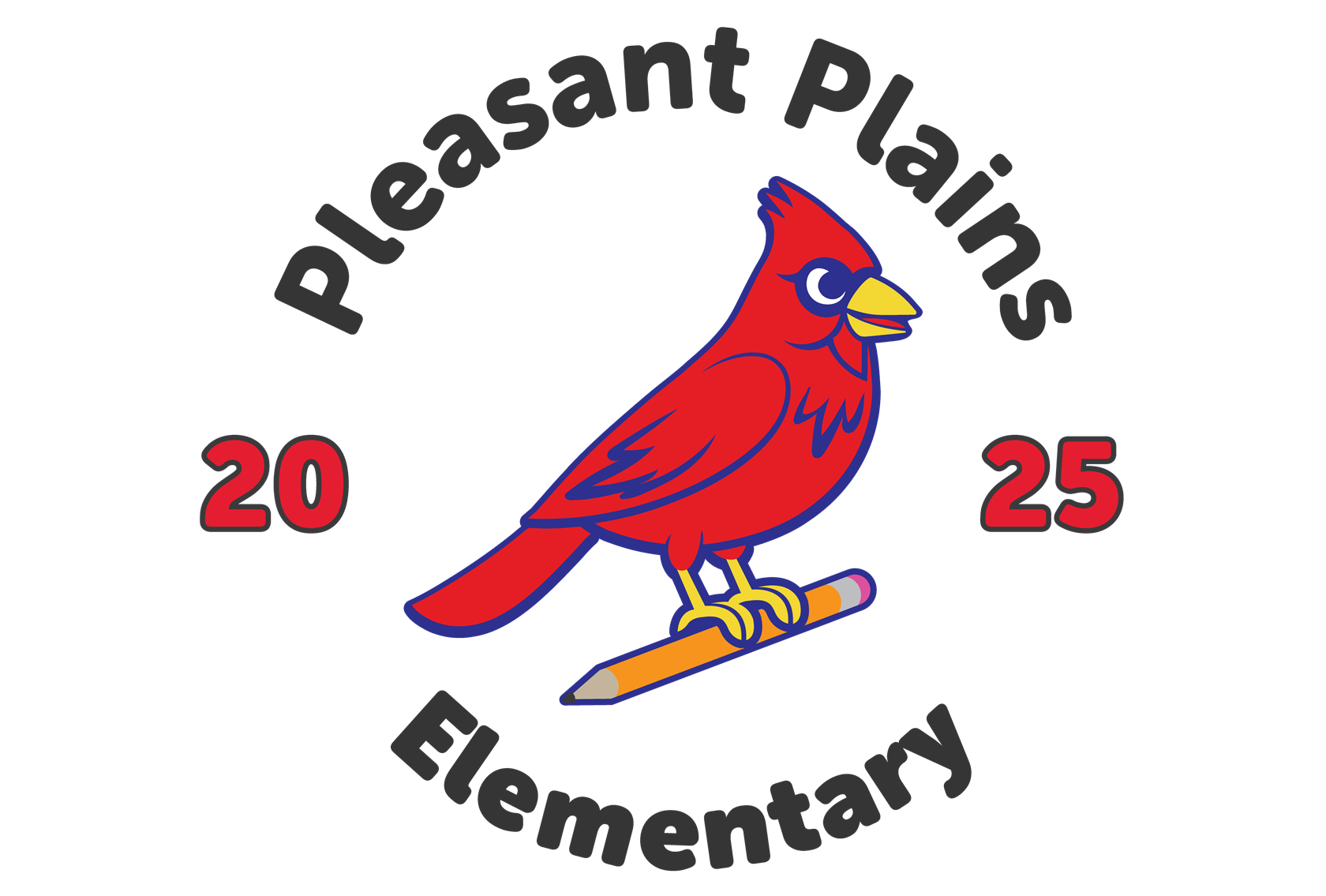  Pleasant Plains Cardinal Logo